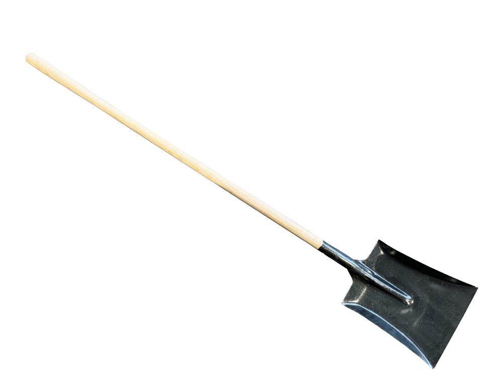 Square mouth shovel with 130cm handle 
